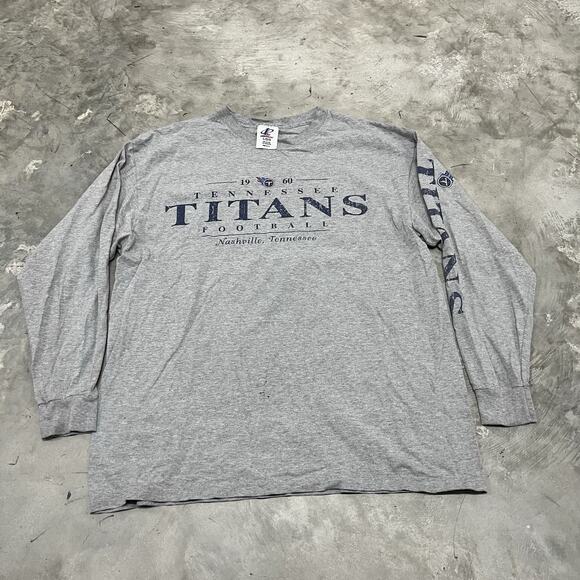 Vintage Tennessee Titans Size L Adult Logo Athletic Long Sleeve Spellout Mens - Picture 1 of 6